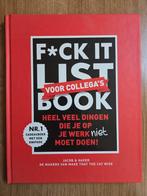 Jacob & Haver - F*ck it list book voor collega’s, Ophalen of Verzenden, Gelezen, Jacob & Haver