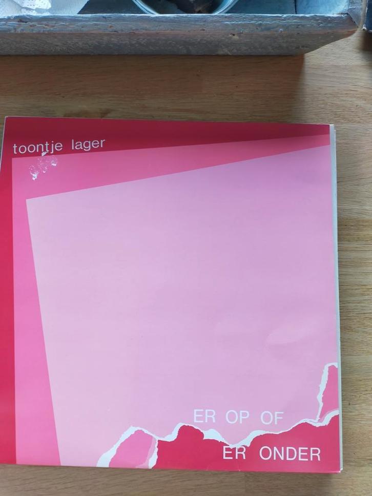 Toontje Lager , er op of er onder, Cd's en Dvd's, Vinyl Singles, Zo goed als nieuw, Pop, Ophalen of Verzenden
