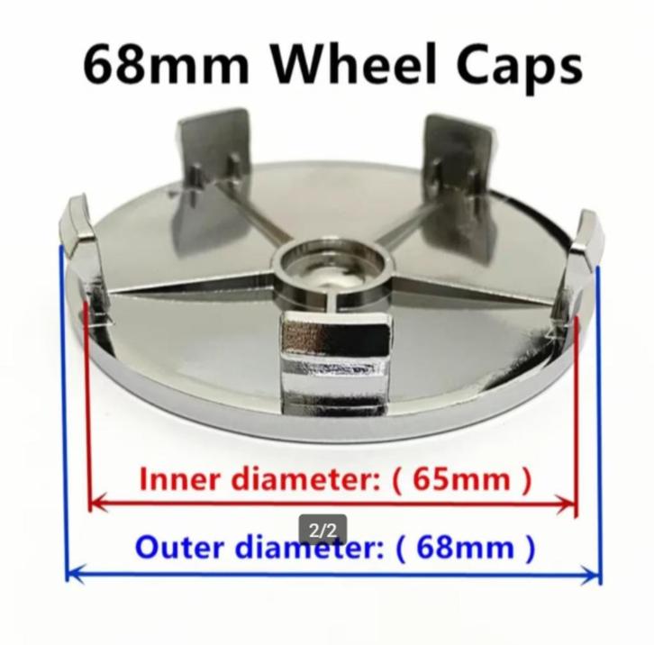 Mustang 68 mm | Naafdoppen | Hubcaps (nieuw), Auto diversen, Wieldoppen, Nieuw, Ophalen of Verzenden