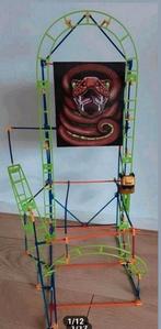 NIEUWE GROTE ORGINELE K.NEX COBRA'S COIL ROLLER COASTER MET, Ophalen of Verzenden