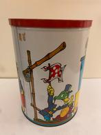 Vintage metalen emmer met kikker in trein., Verzamelen, Ophalen of Verzenden, Gebruikt, Overige, Overige merken