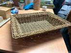 Rieten Mand - Rechthoek, Mand, Vierkant, Ophalen of Verzenden, Zo goed als nieuw
