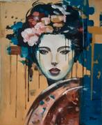 Geisha  60-50cm. 3D, Ophalen of Verzenden