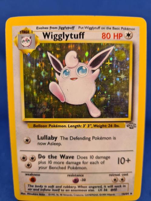 Wigglytuff 16/64 - Jungle, Hobby en Vrije tijd, Verzamelkaartspellen | Pokémon, Gebruikt, Losse kaart, Verzenden