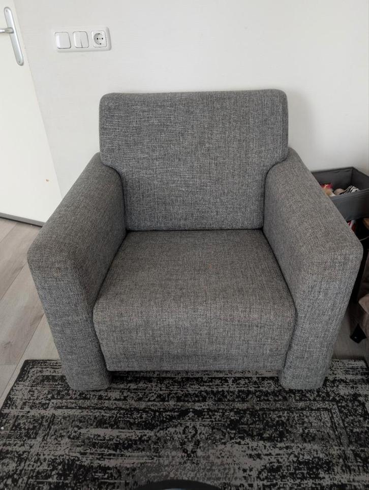Fijne fauteuil met hoge zit, Huis en Inrichting, Fauteuils, Gebruikt, Stof, 75 tot 100 cm, 75 tot 100 cm, Ophalen