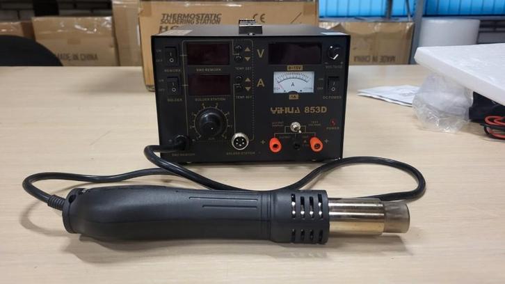 Yihua 853D 3-in-1 Rework Station, Hobby en Vrije tijd, Elektronica-componenten, Nieuw, Ophalen of Verzenden
