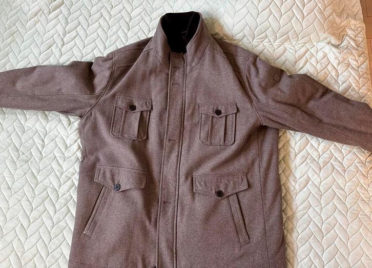 JP1880 wollen winter/mantel jas lichtgrijs-mêlee 5XL, Kleding | Heren, Grote Maten, Nieuw, Jas of Mantel, Grijs, Ophalen of Verzenden