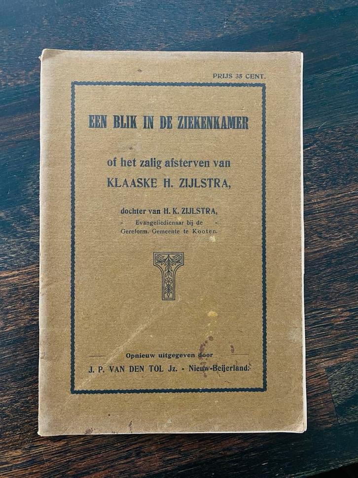 Een Blik in de Ziekenkamer - Klaaske H. Zijlstra, Boeken, Godsdienst en Theologie, Gelezen, Christendom | Protestants, Ophalen