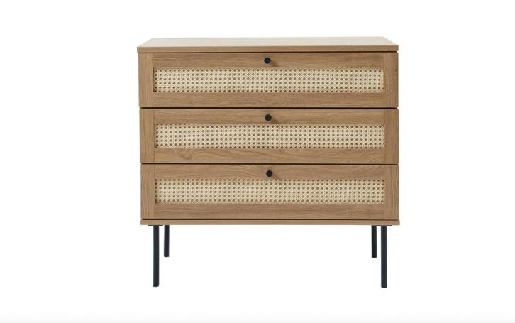 by fonQ Taryn Ladekast - Naturel Eiken | Van €249, nu, Huis en Inrichting, Kasten | Ladekasten, Nieuw, Minder dan 100 cm, 50 tot 100 cm