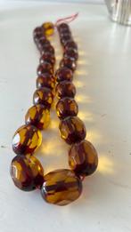 Halsketting facet geslepen groot kralen, Sieraden, Tassen en Uiterlijk, Antieke sieraden, Ophalen of Verzenden, Overige materialen