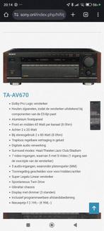 Gezocht: houten zijpanelen voor Sony TA-AV670, Ophalen, Gebruikt, Stereo, Sony