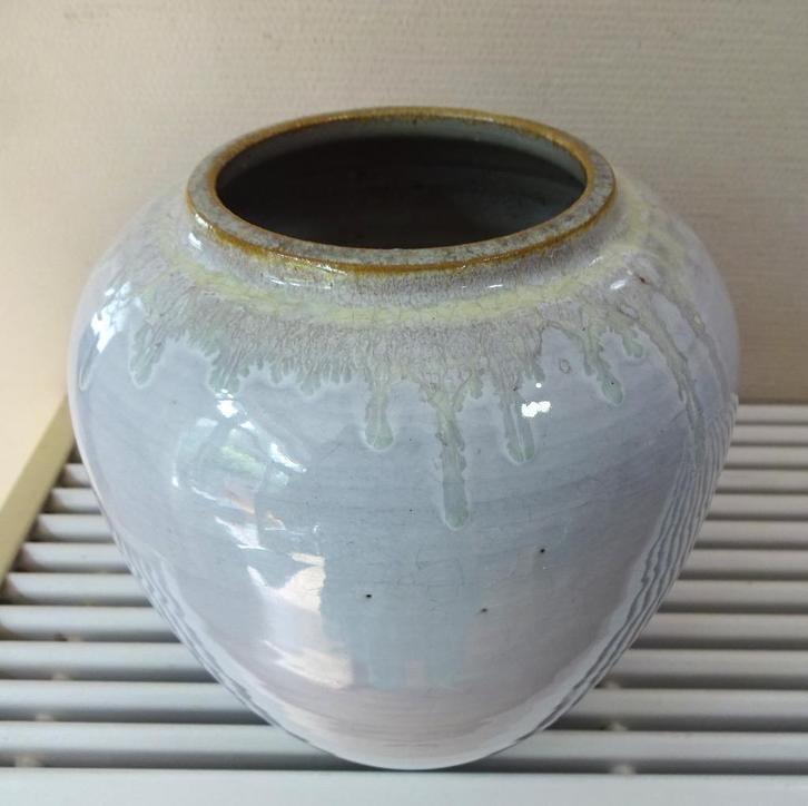 Pieter Groeneveldt aardewerk vaas: fat lava druppel effect, Antiek en Kunst, Antiek | Keramiek en Aardewerk, Ophalen of Verzenden