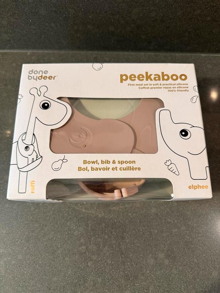 Nieuw! Done by Deer Peekaboo eetset, Kinderen en Baby's, Babyvoeding en Toebehoren, Nieuw, Overige typen, Ophalen of Verzenden