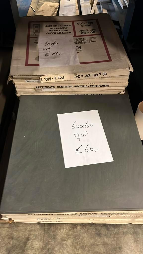 eindejaarsopruiming vloertegels, Doe-het-zelf en Verbouw, Tegels, Nieuw, Vloertegels, Keramiek, 60 cm of meer, 60 cm of meer, 10 m² of meer