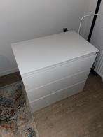Gratis IKEA MALM ladekast wit - 3 lades, Huis en Inrichting, Kasten | Ladekasten, 3 of 4 laden, Ophalen, Gebruikt, Overige materialen