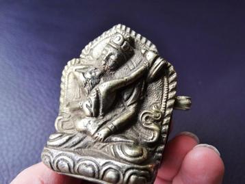 Antiek Kama Sutra doosje India, reliekhouder, hindoeïsme beschikbaar voor biedingen