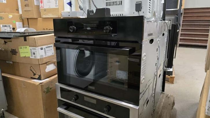 Zanussi inbouw combi-oven ZKC47902BU, Witgoed en Apparatuur, Ovens, Refurbished, Inbouw, Oven met grill, 45 tot 60 cm, 45 tot 60 cm