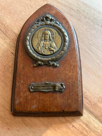 Vintage Houten Religieuze Decoratie beschikbaar voor biedingen