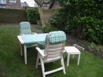 Mooie compleet Hartman tuinset, Tuin en Terras, Tuinsets en Loungesets, Kunststof, Gebruikt, Bijzettafel, Tuinset