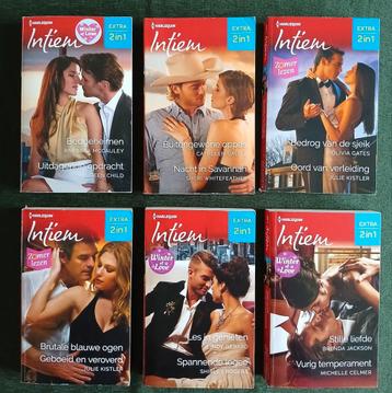 HARLEQUIN INTIEM BOEKJES MET 2 VERHALEN PER BOEKJE  beschikbaar voor biedingen