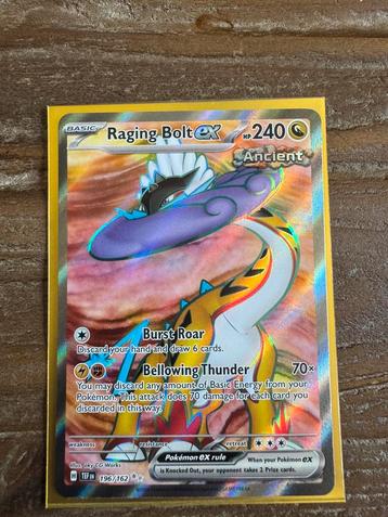 Pokemon Raging Bolt Ex beschikbaar voor biedingen