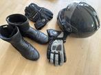 Motoroutfit, handschoenen, helm en laarzen, Combipak, Bering, Heren, Tweedehands
