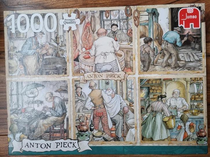 ANTON PIECK puzzels (1000 st) zgan, Hobby en Vrije tijd, Denksport en Puzzels, Zo goed als nieuw, Legpuzzel, 500 t/m 1500 stukjes