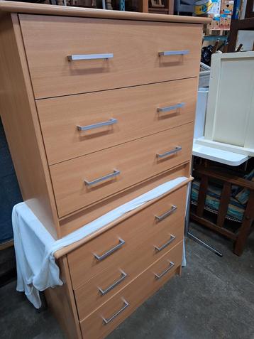 2x lade 7kastjes, beuken WD-028 nr 140/301 beschikbaar voor biedingen