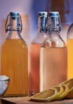 Fles met beugelsluiting, helder glas, 0.5 l (4 stuks), Glas, Gebruikt, Ophalen of Verzenden