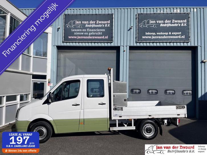 Volkswagen Crafter 35 2.0 TDI Euro 6 Dubbele cabine Open laa, Auto's, Bestelauto's, Particulier, Te koop, ABS, Airconditioning