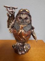 Steampunk uil als.piloot, Antiek en Kunst, Ophalen of Verzenden