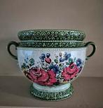 Westerwald bloempot, Ophalen of Verzenden, Rond, Aardewerk, Minder dan 25 cm