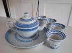 Chinees Mini Theeservies Blauw Wit, Antiek en Kunst, Ophalen of Verzenden