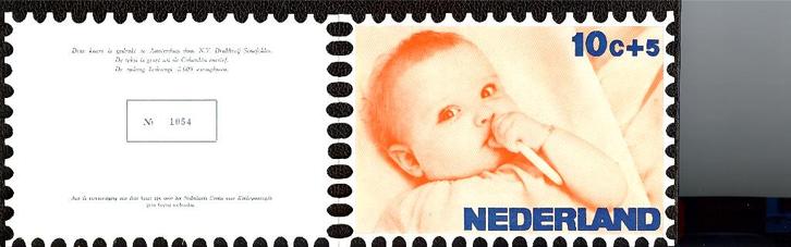 BEDANKKAARTEN KINDERPOSTZEGEL - 10 COMMITEE  1966-1990, Postzegels en Munten, Postzegels | Nederland, Gestempeld, Ophalen of Verzenden