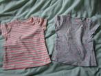 Hema - twee leuke shirts maat 68, Kinderen en Baby's, Babykleding | Maat 68, Meisje, Ophalen of Verzenden, Zo goed als nieuw, Hema
