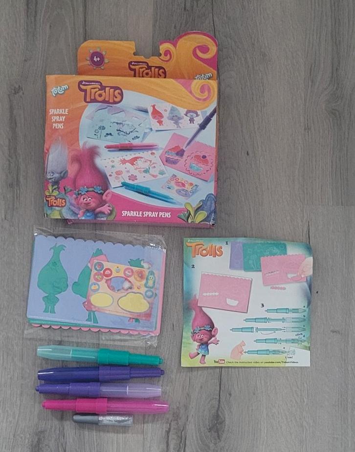 Trolls creatieve set om te kleuren, Kinderen en Baby's, Speelgoed | Educatief en Creatief, Zo goed als nieuw, Ophalen of Verzenden