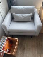 Comfortabele lounge stoel, Ophalen, Zo goed als nieuw, Stof, 75 tot 100 cm