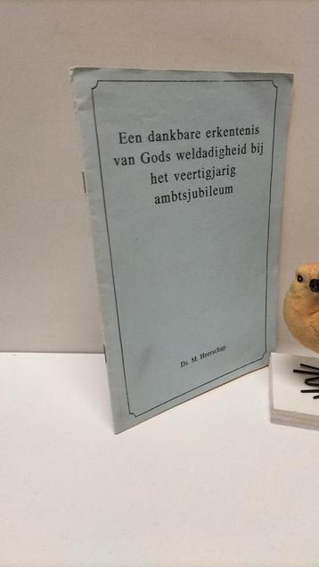 Heerschap, Ds. M.; Een dankbare erkentenis  beschikbaar voor biedingen