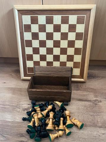 Vintage Chess Staunton Verzwaard Madd Frans Koningenhoote beschikbaar voor biedingen