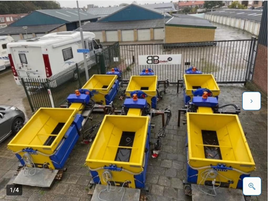 4 stuks NIDO Stratos B 08-24 PCLN 350 1,1m3 prima staat, Ophalen, Zo goed als nieuw, Overige soorten