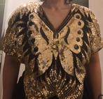 Vlinder blouse, Ophalen, Zo goed als nieuw, Maat 46/48 (XL) of groter, Blauw