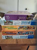 5 complete puzzels, Hobby en Vrije tijd, Denksport en Puzzels, Ophalen, 500 t/m 1500 stukjes, Zo goed als nieuw, Legpuzzel