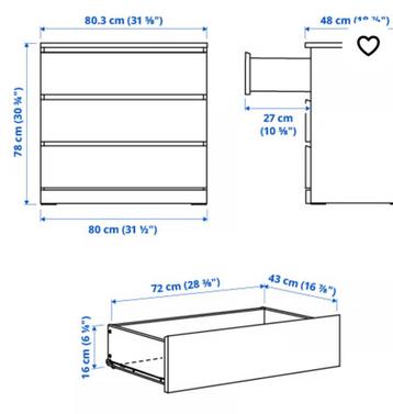 Te koop Malm 3 lades Ikea - afbeelding 9