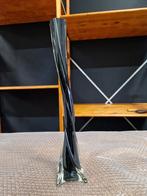 Retro zwart gedraaide vaas, Ophalen of Verzenden, Nieuw, Zwart, Minder dan 50 cm