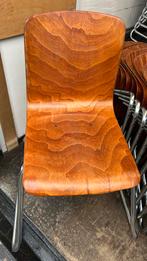 Partij Pagholz Stapelstoelen, Ophalen, Gebruikt, Bruin, Vijf, Zes of meer stoelen