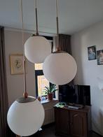 Hanglamp met 3 glazen bollen - in hoogte verstelbaar, Huis en Inrichting, Lampen | Hanglampen, Ophalen