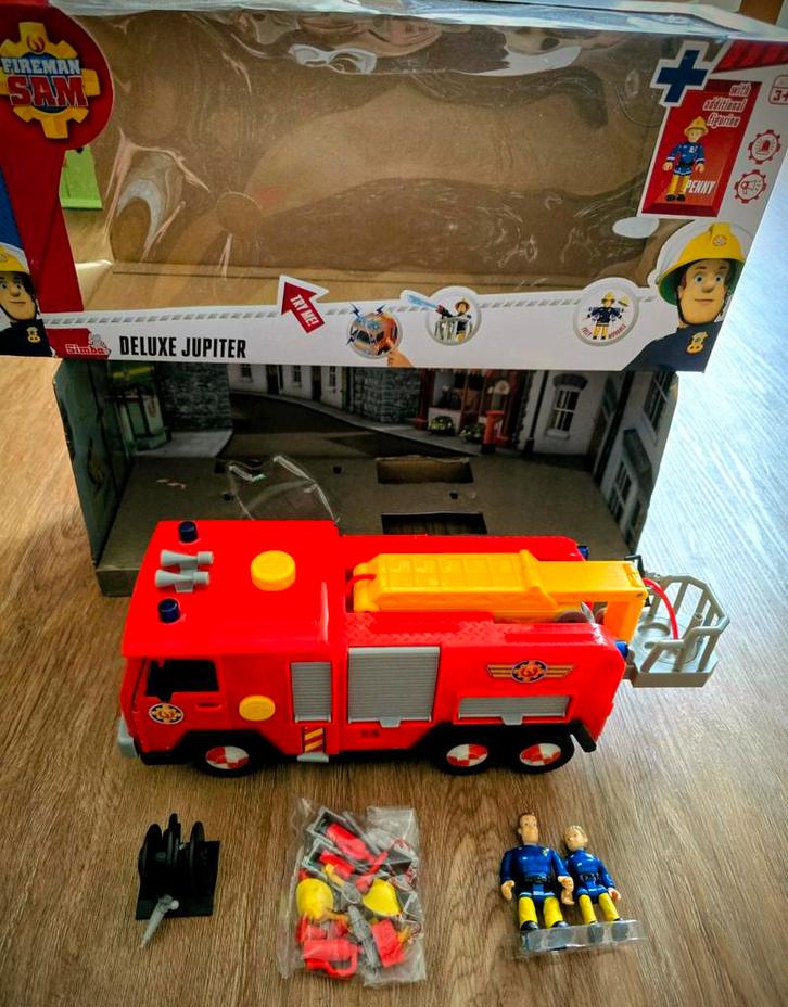 Brandweerman Sam Jupiter brandweerauto speelgoed, Kinderen en Baby's, Speelgoed | Overig, Zo goed als nieuw, Jongen of Meisje