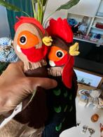 Handpoppen kip en haan vilt, Ophalen of Verzenden, Gebruikt, Overige typen