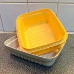 Tupperware Kaasdoos - geel/wit, Huis en Inrichting, Ophalen of Verzenden, Gebruikt, Geel, Bak of Kom
