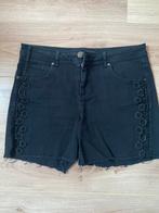 MS-mode korte broek -jeans-zwart-strech mt 42, Kort, Zwart, Maat 42/44 (L), Ophalen of Verzenden